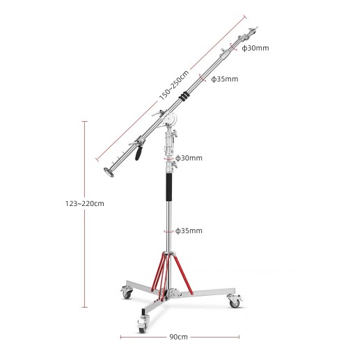 Chân đèn boom xoay Qihe L5 plus Chân đèn boom xoay Qihe L5 plus